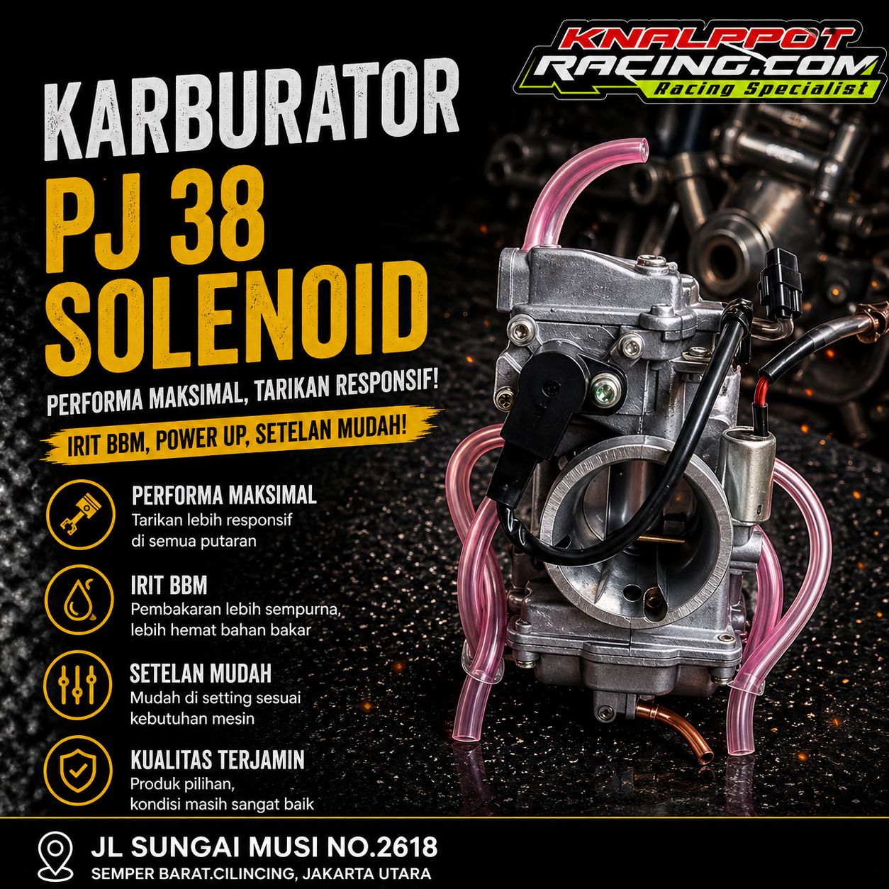 KARBURATOR PJ 38 SOLENOID