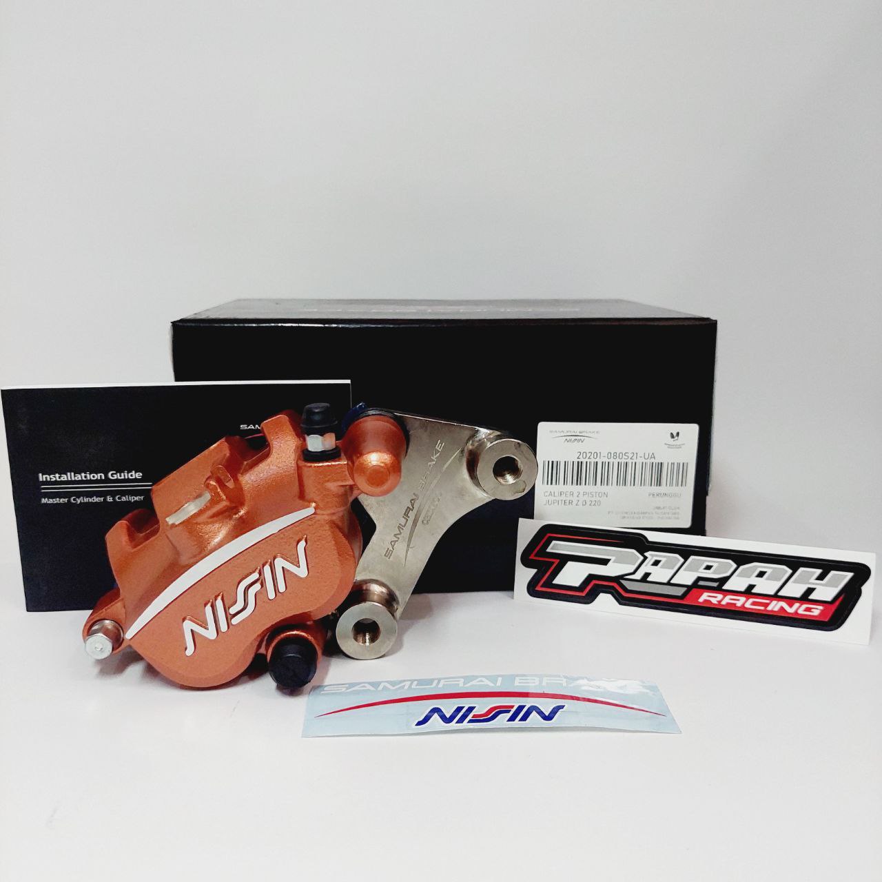 CALIPER KALIPER NISSIN SAMURAI 2P BRONZE(PERUNGGU) JUPITER RXKING 220MM