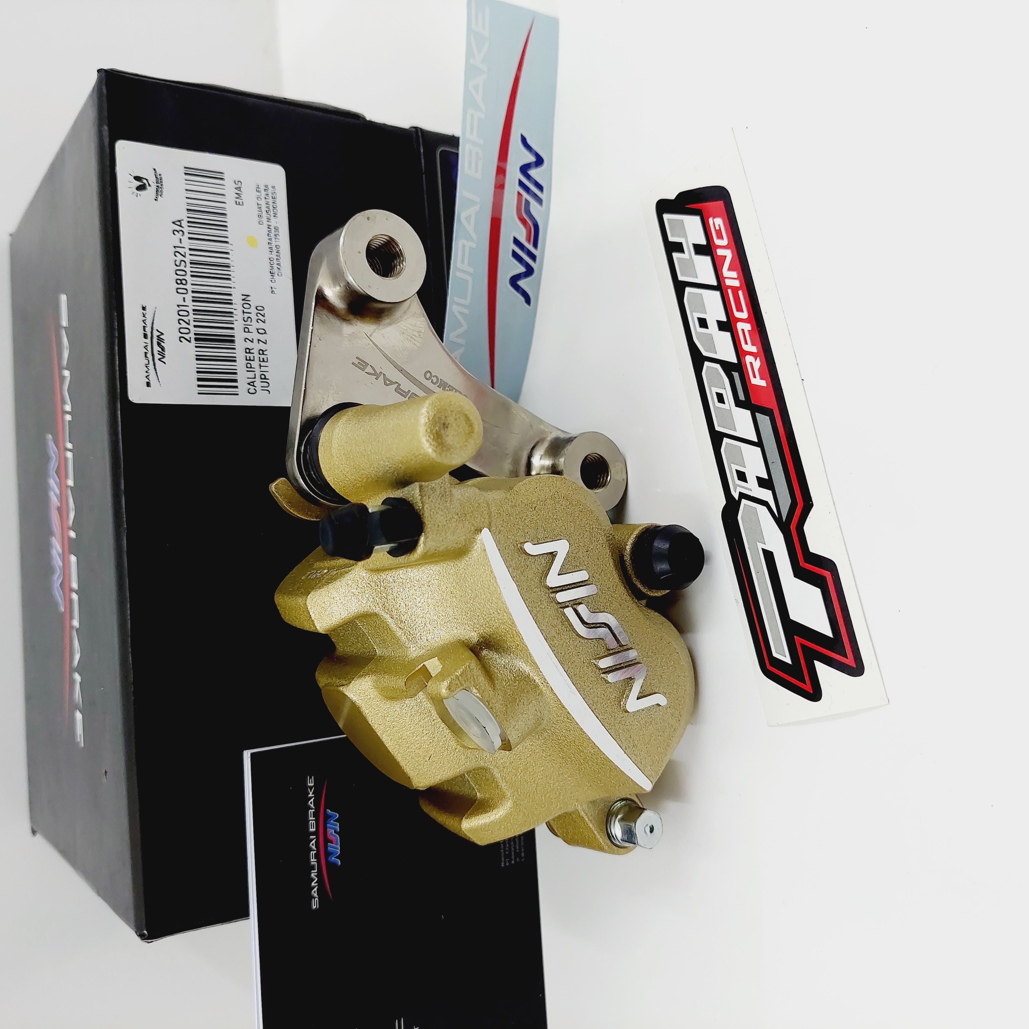 CALIPER KALIPER NISSIN SAMURAI 2P GOLD / EMAS JUPITER RXKING 220MM