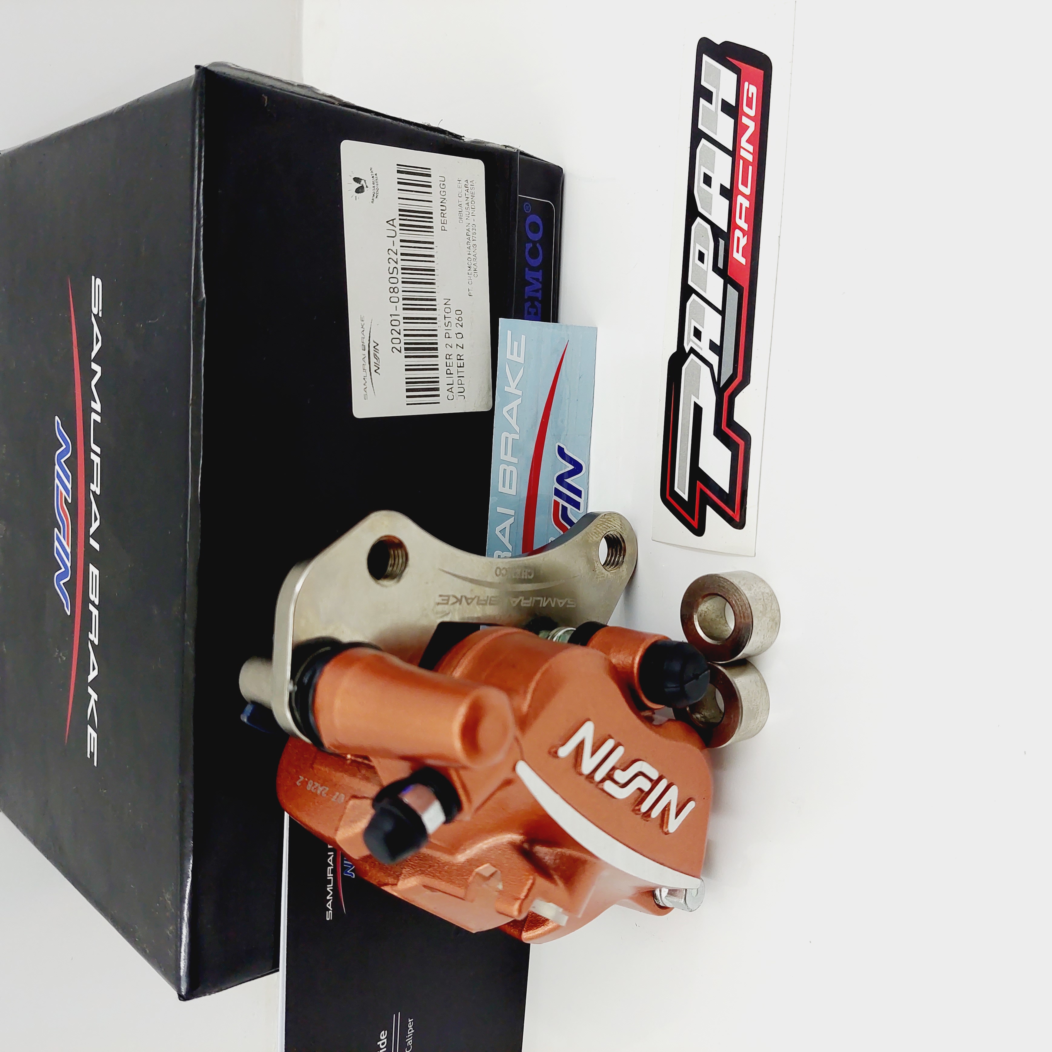 CALIPER KALIPER NISSIN SAMURAI 2P BRONZE / PERUNGGU JUPITER RXKING 260MM