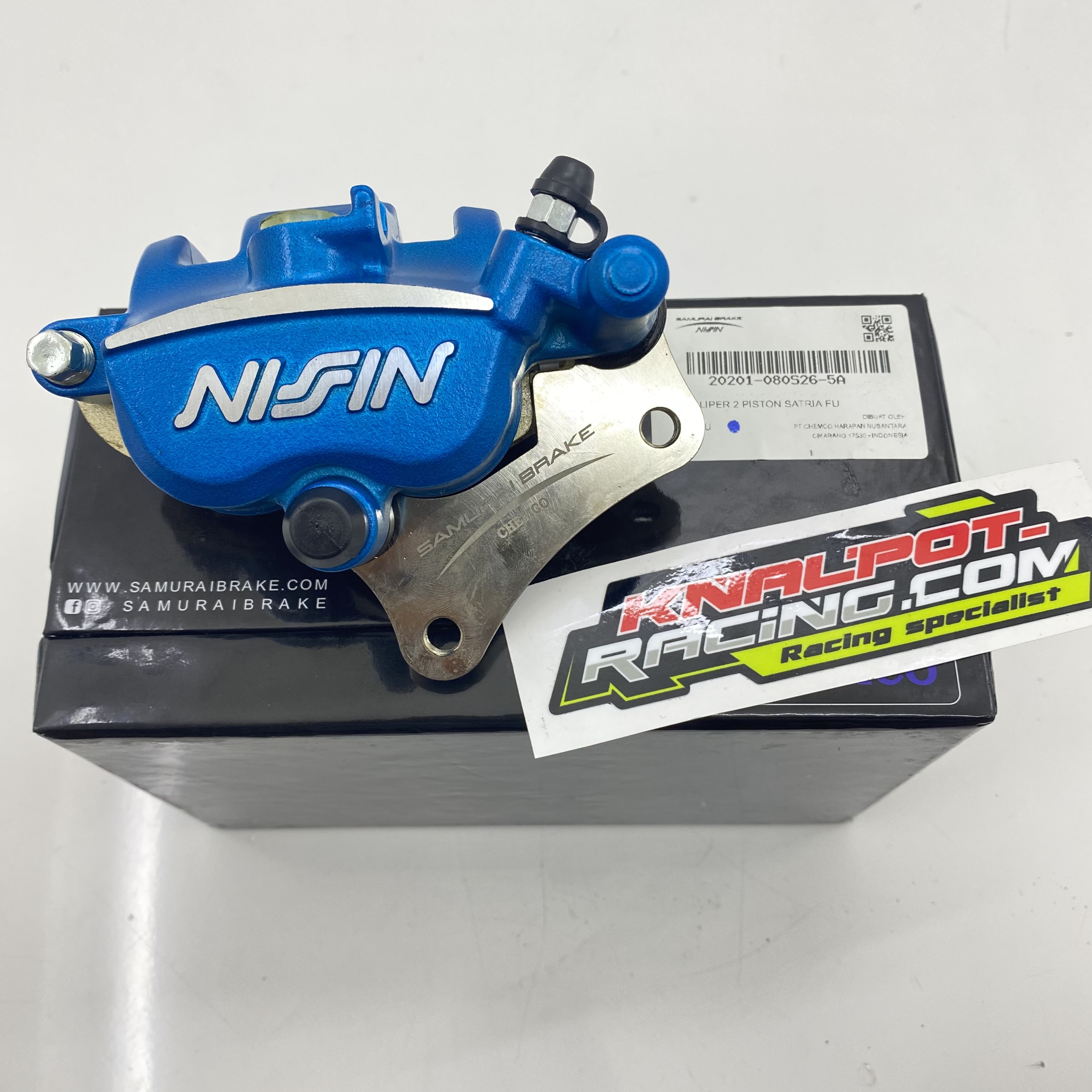 CALIPER KALIPER NISSIN SAMURAI 2P SATRIA FU /NINJA BLUE BIRU