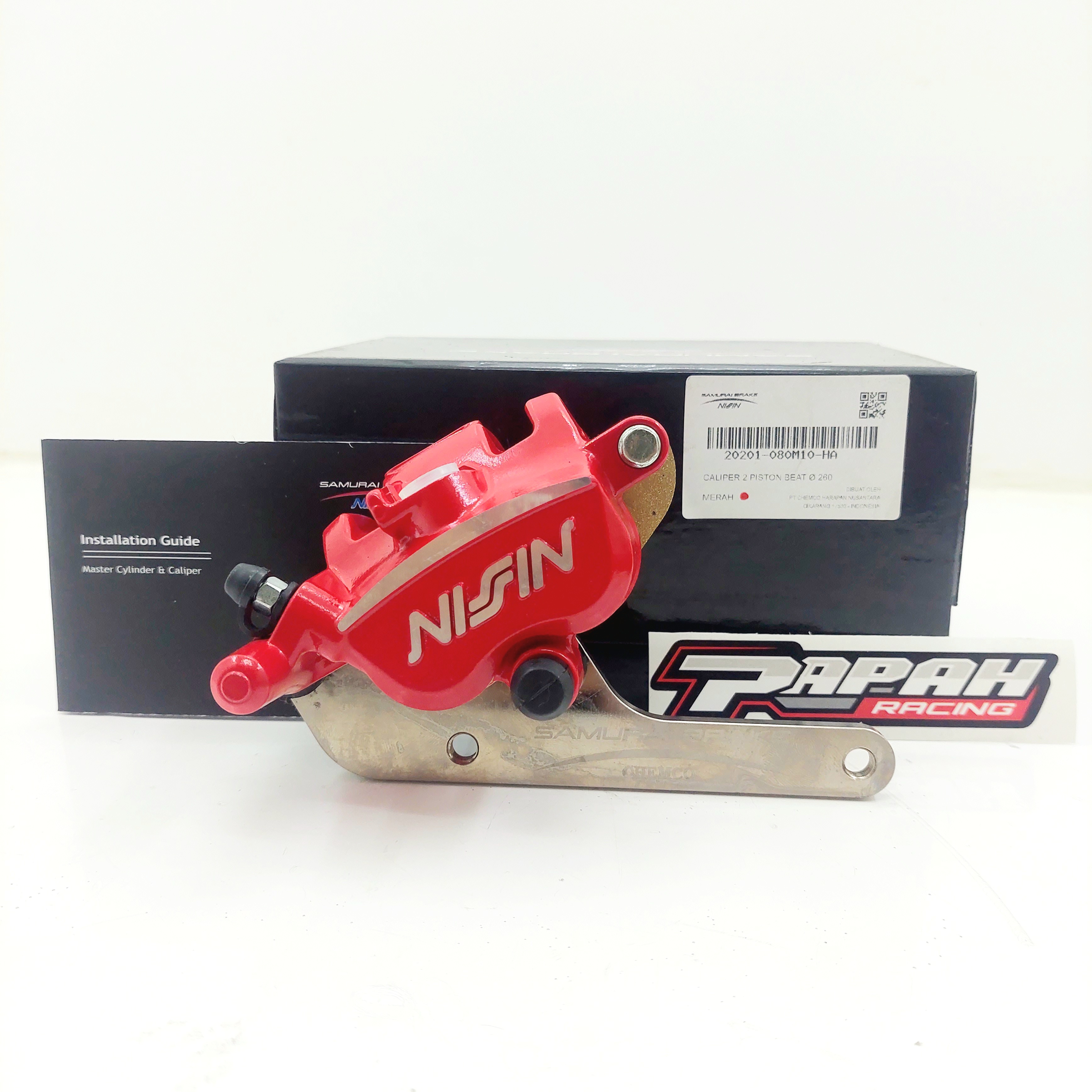 CALIPER KALIPER NISSIN SAMURAI 2P HONDA BEAT 260MM MERAH