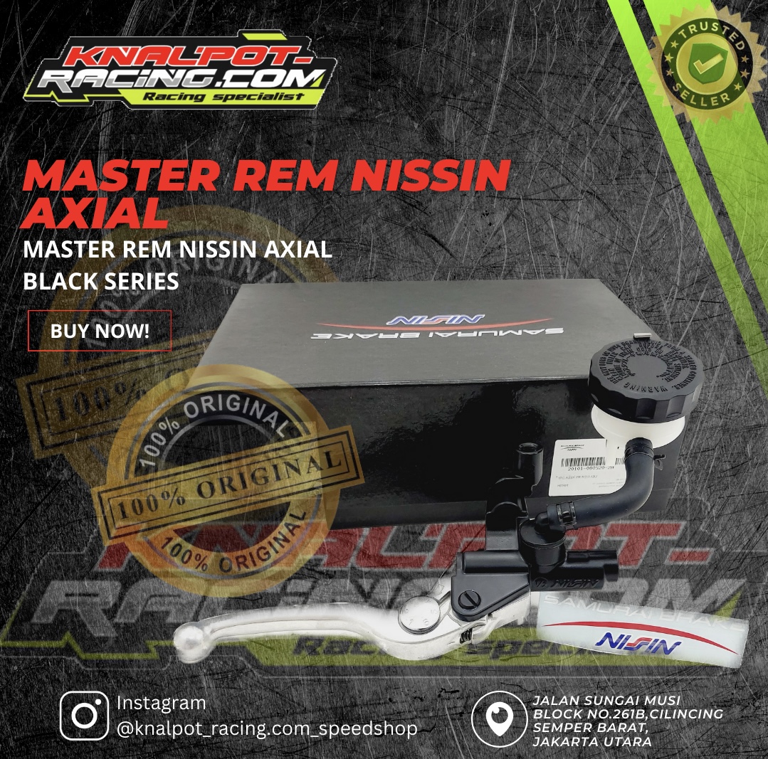 MASTER REM AXIAL NISSIN SAMURAI BLACK HITAM NISSIN