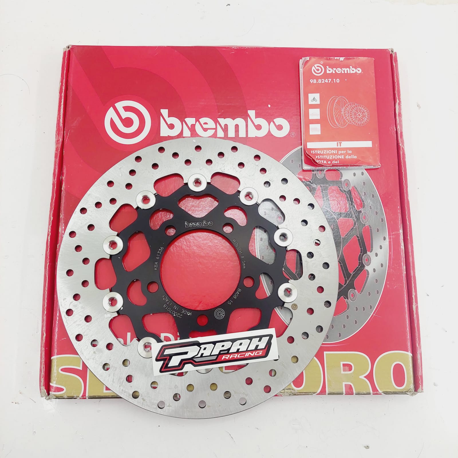 DISC PIRINGAN CAKRAM BREMBO ORO 28MM MEDE IN ITALY BREMBO 