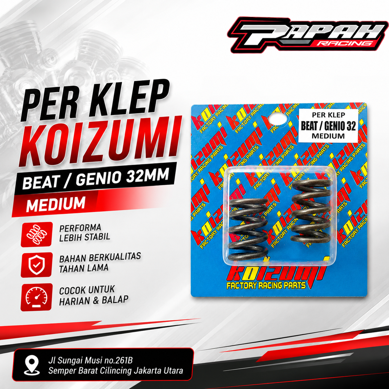 PER KLEP KOIZUMI HONDA BEAT 32MM MEDIUM