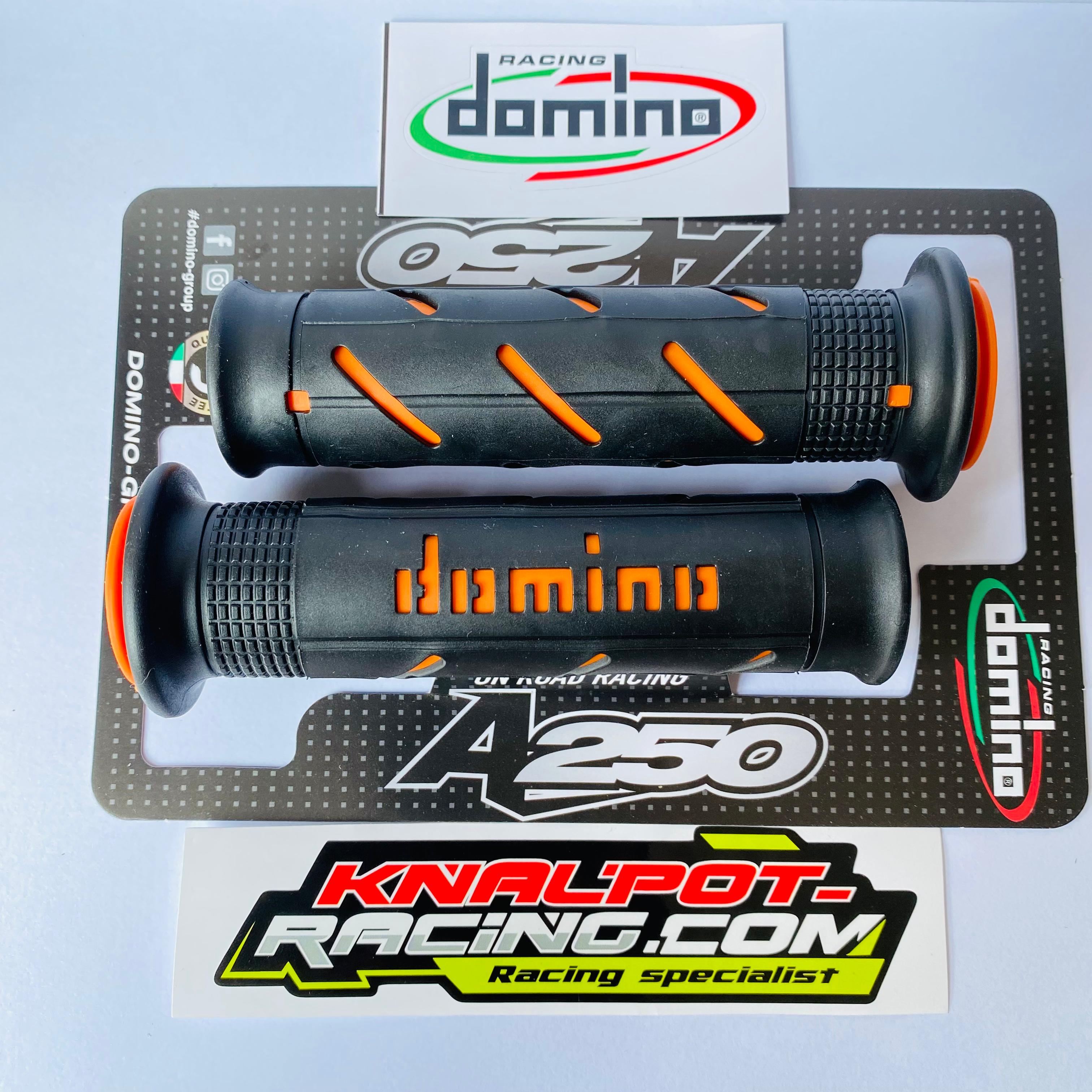 HANDGRIP GRIP DOMINO SUPER SOFT GRIPS BLACK ORANGE