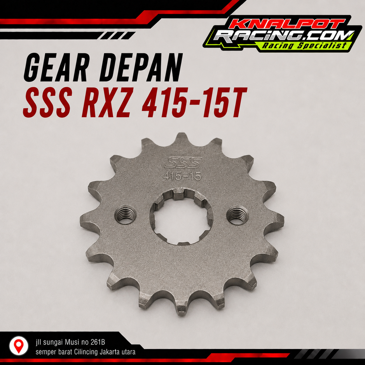 GEAR DEPAN-SSS-RXZ-415-15T